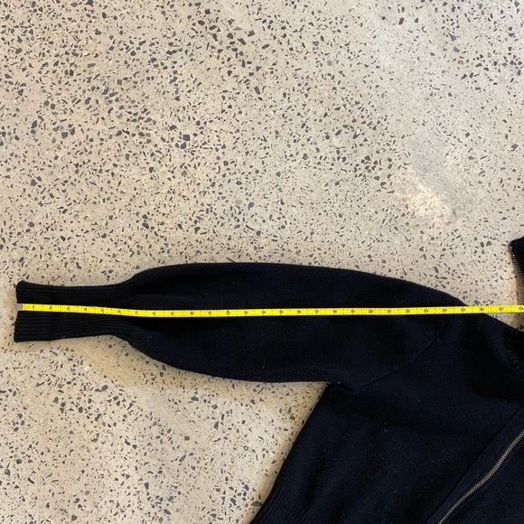 ZARA Black cardigan with zipper size small - Picture 6 of 8